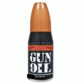 Gun Oil 8oz premium, silicone lubricant keeps a man's most important weapon well oiled. If the military issued a lube, this is what they'd distribute with the condoms and artillery.